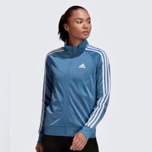 Adidas Women's Classic Tricot Track Jacket Grey White Size M